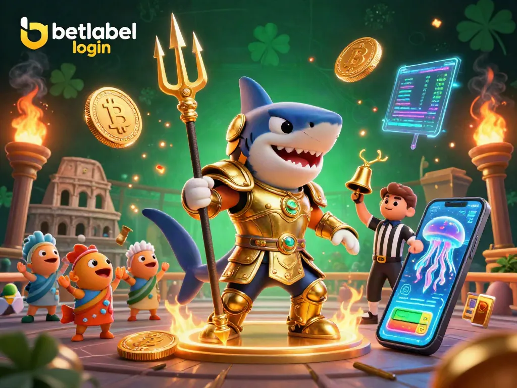 Engage with BetLabel login to access thrilling casino experiences in a vibrant 3D underwater scene.
